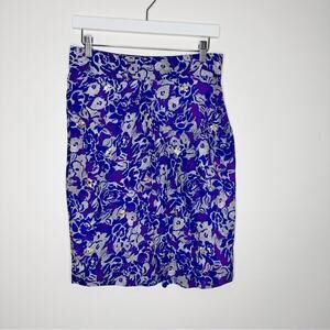Anthropologie | NEW Fei Silk Floral Print Sequin Detail Skirt